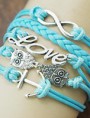 Pulsera Love cordon azul